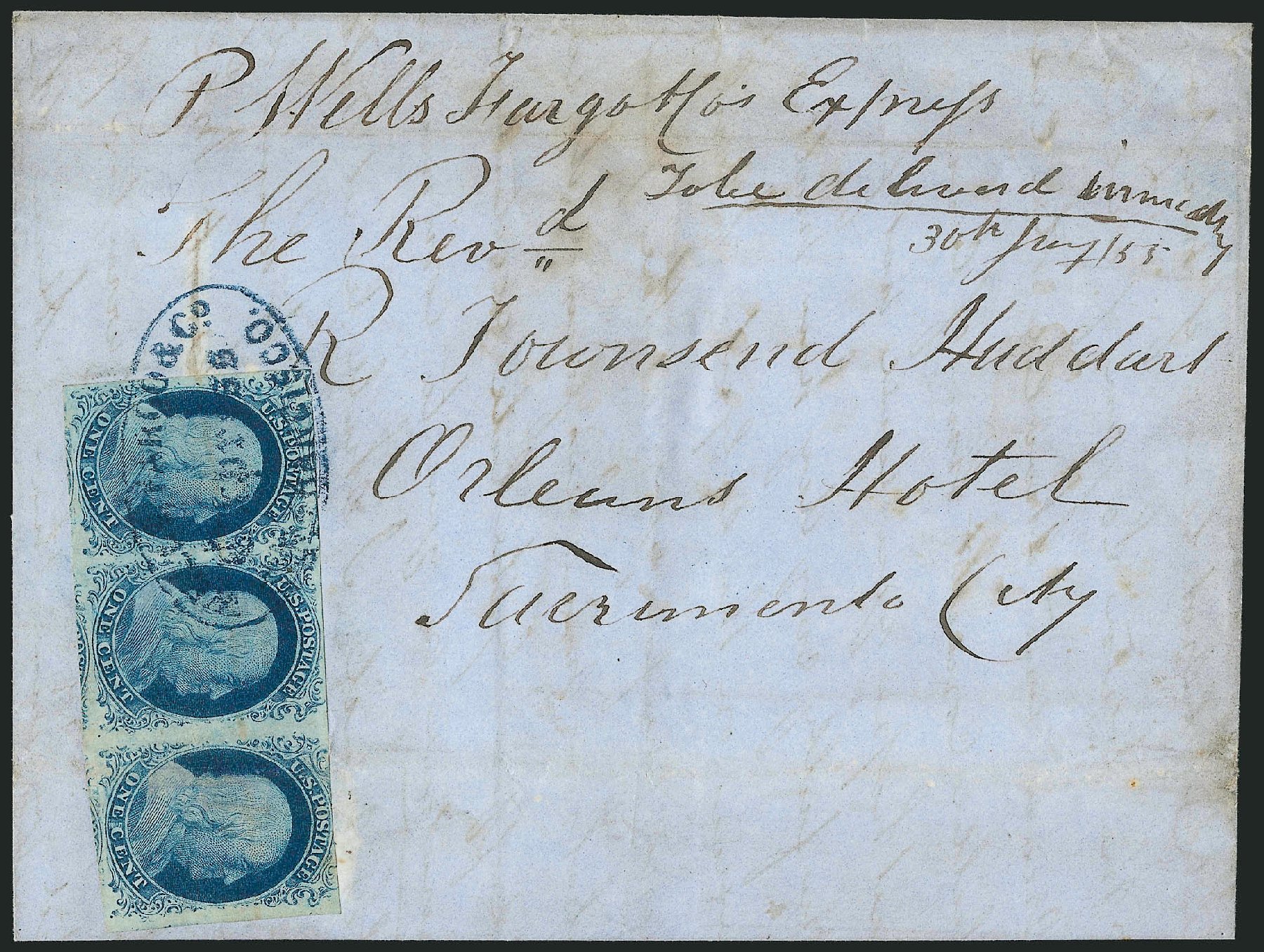 US Stamps Value Scott Catalog #9 - 1852 1c Franklin. Robert Siegel Auction Galleries, Jun 2015, Sale 1105, Lot 2533