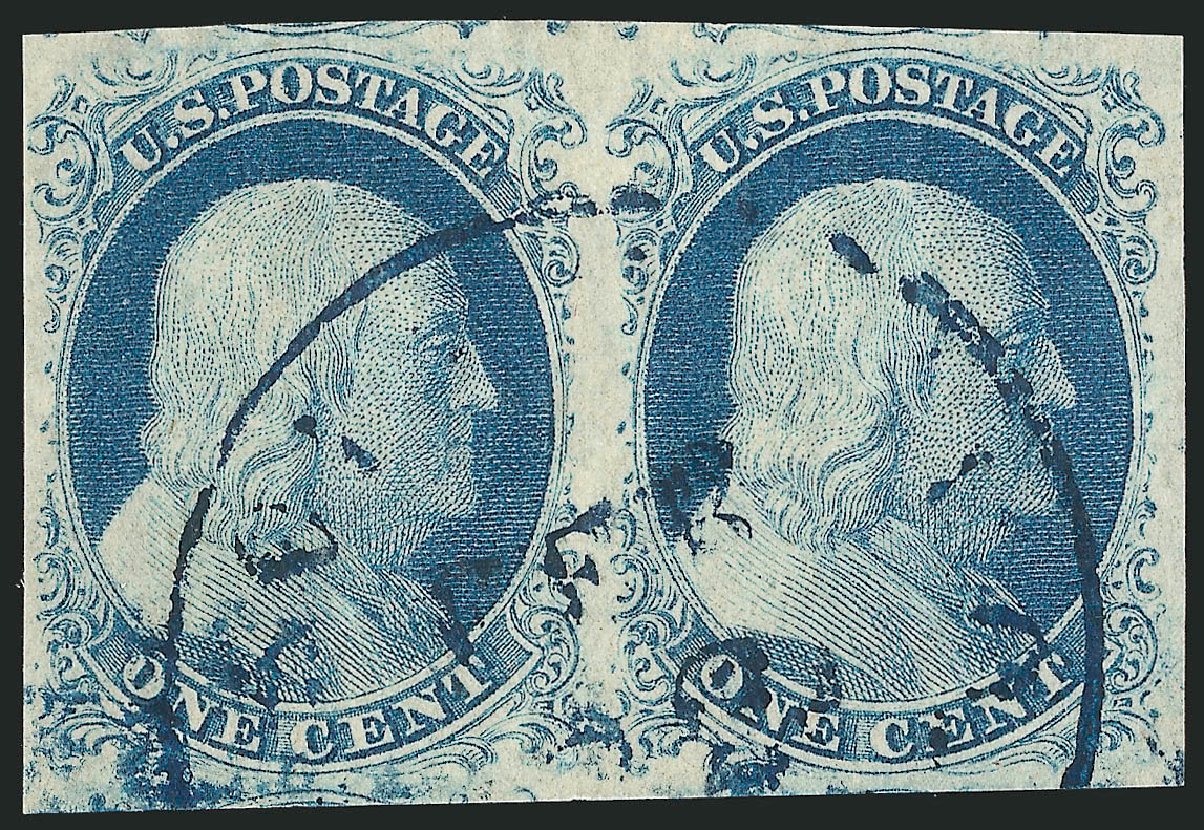 US Stamps Price Scott Catalog # 9: 1852 1c Franklin. Robert Siegel Auction Galleries, Sep 2009, Sale 976, Lot 1133