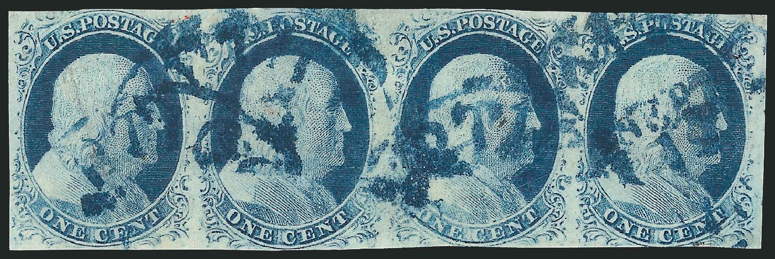 Costs of US Stamps Scott Catalogue #9: 1c 1852 Franklin. Robert Siegel Auction Galleries, Sep 2010, Sale 994, Lot 813