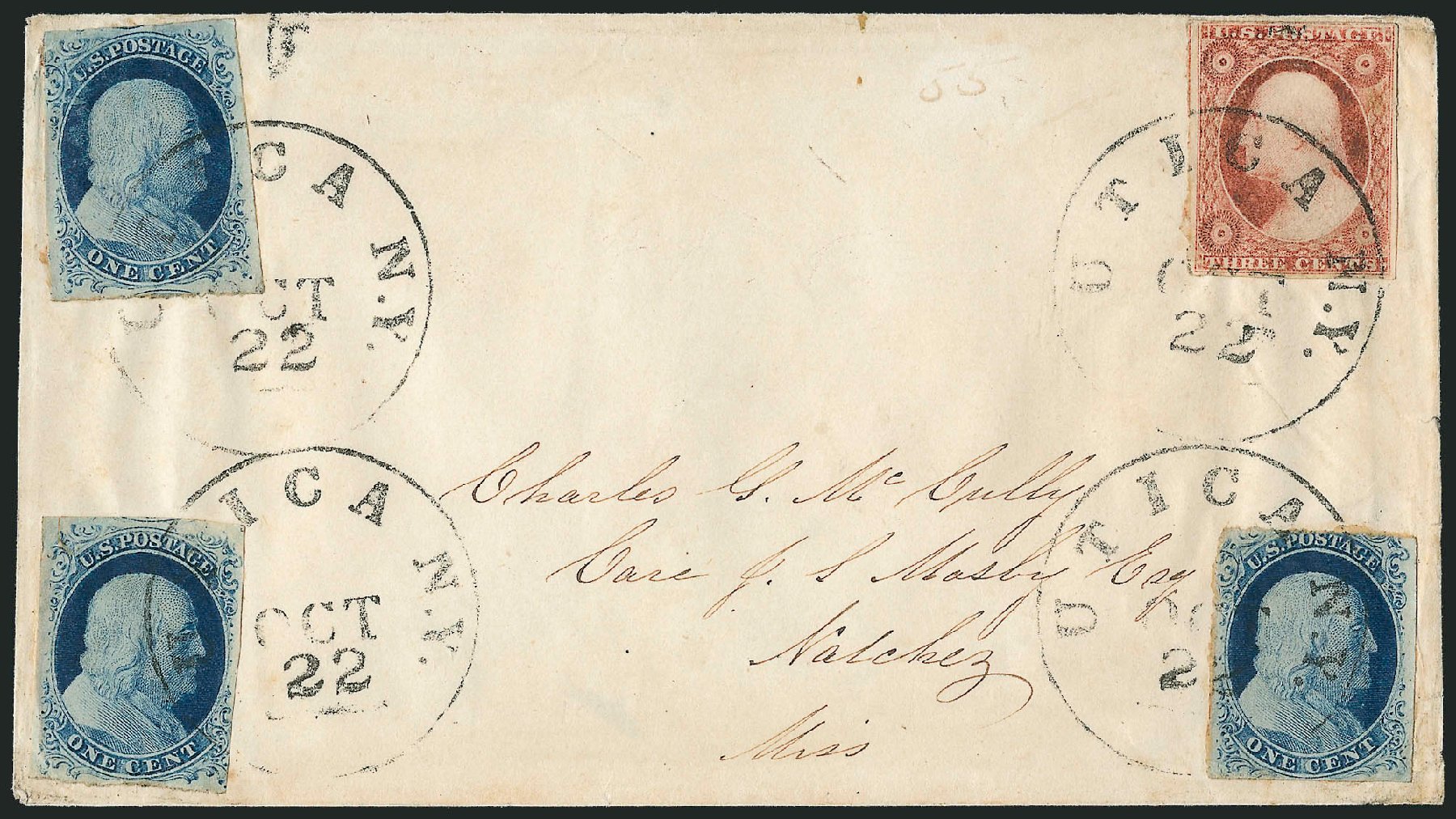 US Stamps Price Scott Catalogue # 9 - 1852 1c Franklin. Robert Siegel Auction Galleries, Sep 2010, Sale 994, Lot 883