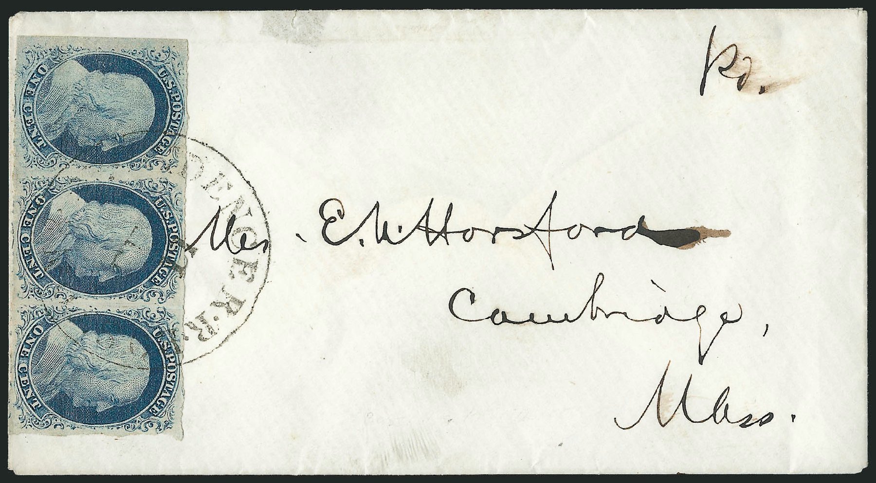 US Stamp Prices Scott Catalog #9 - 1c 1852 Franklin. Robert Siegel Auction Galleries, Dec 2010, Sale 998, Lot 103