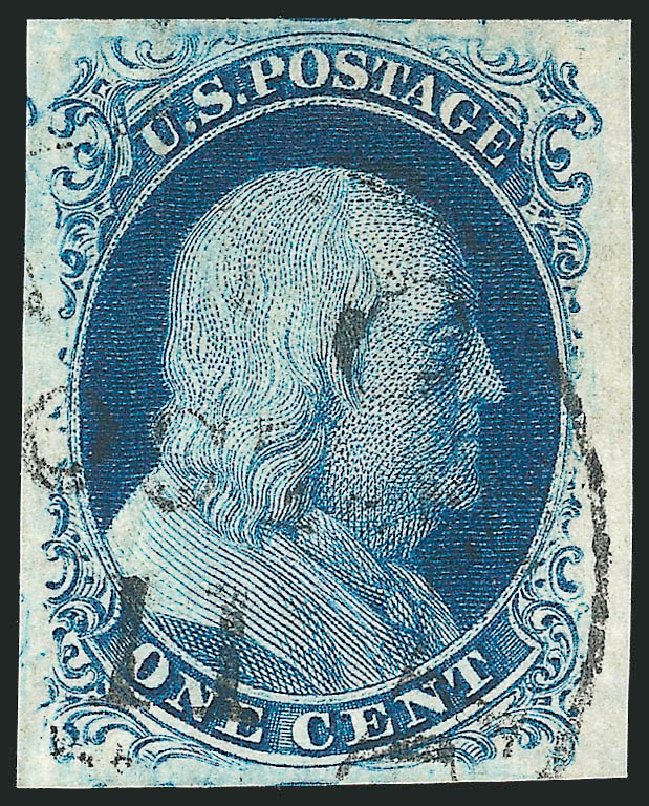Price of US Stamps Scott Cat. # 9: 1852 1c Franklin. Robert Siegel Auction Galleries, Dec 2010, Sale 998, Lot 153