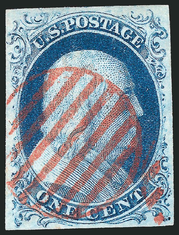US Stamp Price Scott 9 - 1c 1852 Franklin. Robert Siegel Auction Galleries, Dec 2010, Sale 998, Lot 163