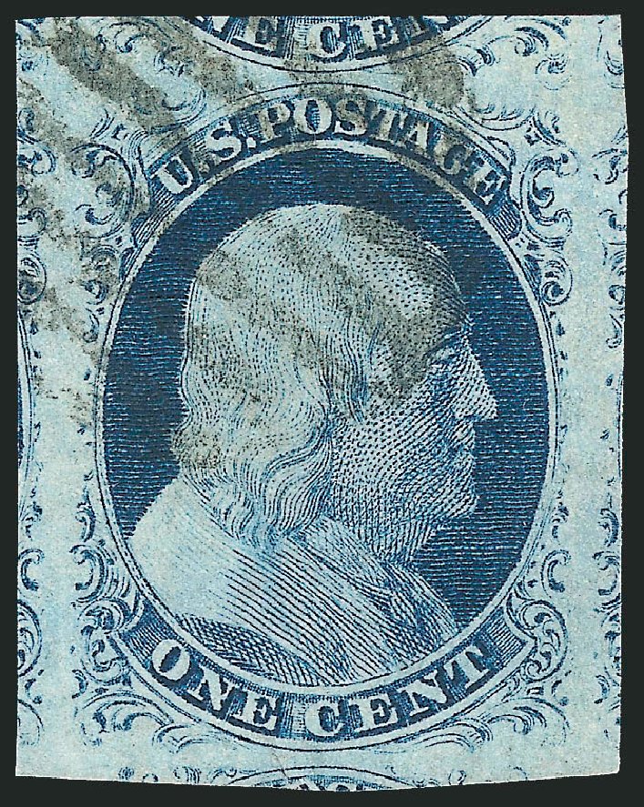US Stamps Prices Scott # 9 - 1c 1852 Franklin. Robert Siegel Auction Galleries, Dec 2010, Sale 998, Lot 193