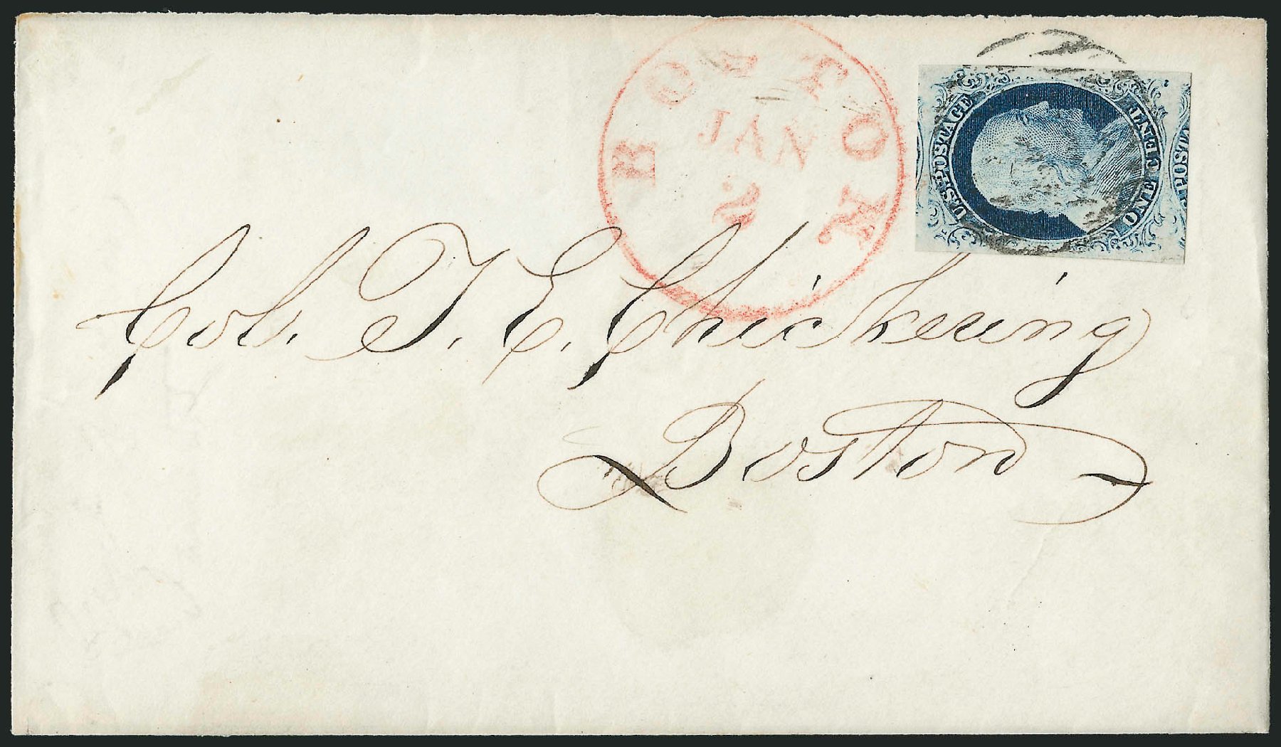 Value of US Stamps Scott Catalog 9: 1c 1852 Franklin. Robert Siegel Auction Galleries, Dec 2010, Sale 998, Lot 243