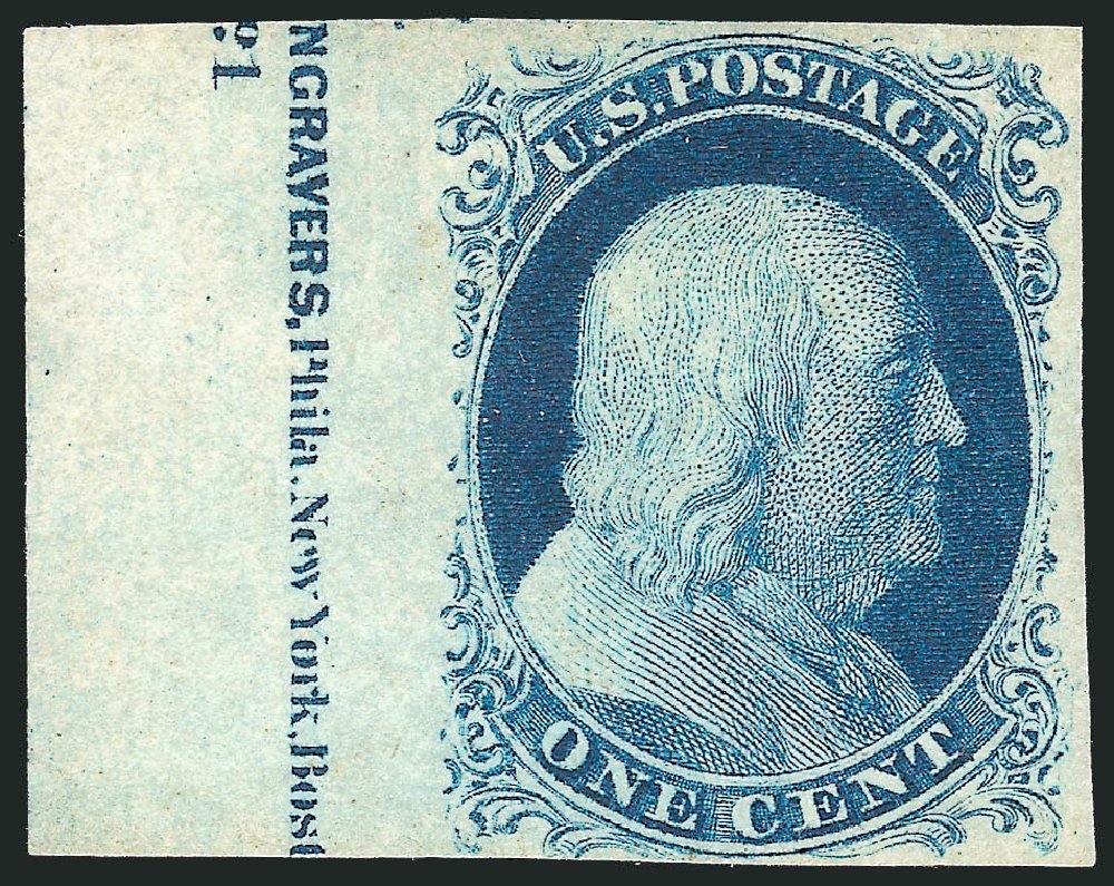 Prices of US Stamps Scott Catalogue #9 - 1c 1852 Franklin. Robert Siegel Auction Galleries, Dec 2010, Sale 998, Lot 83