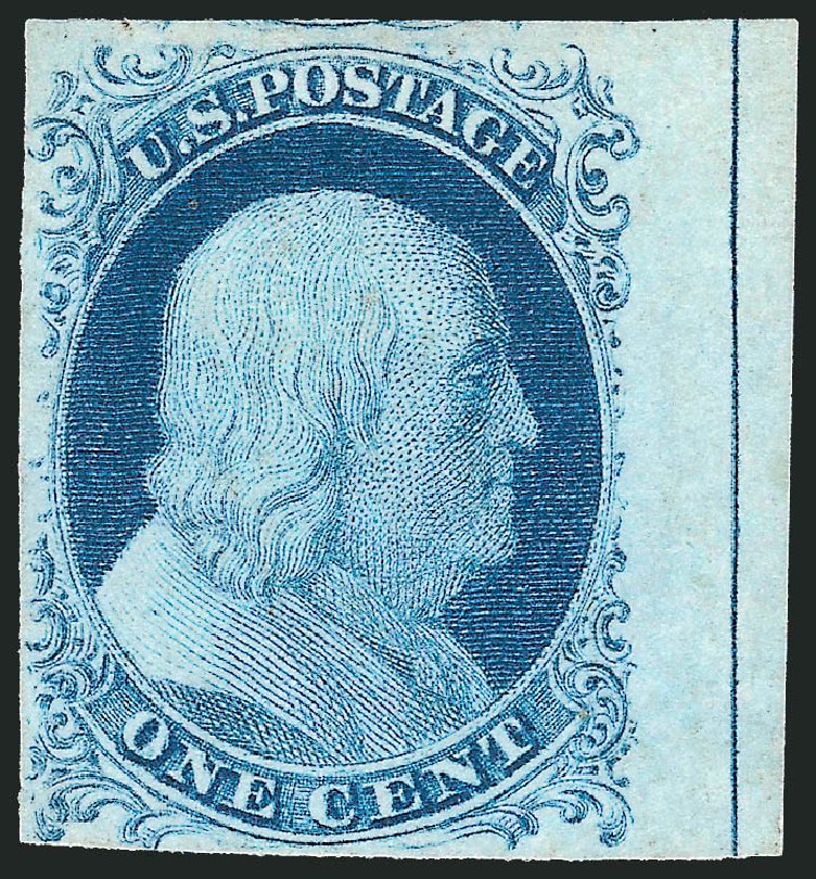 Costs of US Stamp Scott Catalog # 9: 1852 1c Franklin. Robert Siegel Auction Galleries, Dec 2010, Sale 998, Lot 93