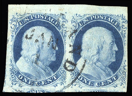 US Stamps Prices Scott Catalog #9 - 1852 1c Franklin. Cherrystone Auctions, Jan 2015, Sale 201501, Lot 56