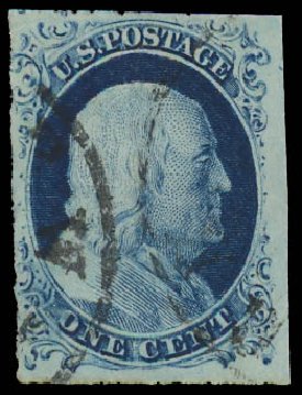 Prices of US Stamps Scott Catalog #9 - 1c 1852 Franklin. Daniel Kelleher Auctions, Jul 2011, Sale 625, Lot 666