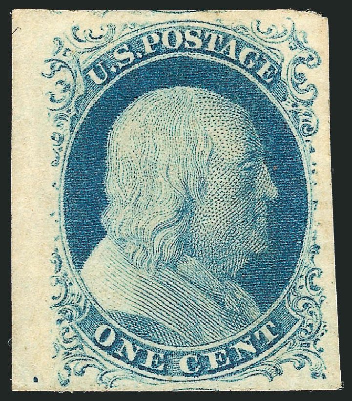 US Stamps Value Scott Cat. #9 - 1852 1c Franklin. Robert Siegel Auction Galleries, Jun 2011, Sale 1011, Lot 396