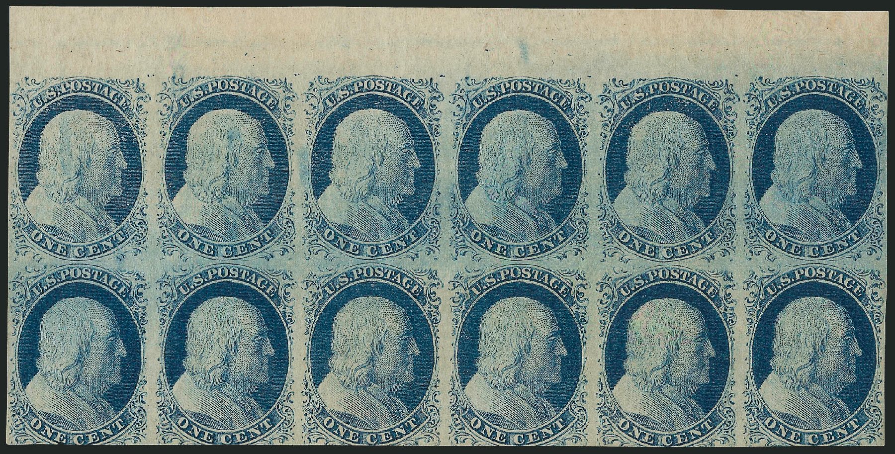 Cost of US Stamps Scott Catalogue #9 - 1c 1852 Franklin. Robert Siegel Auction Galleries, Dec 2011, Sale 1017, Lot 86