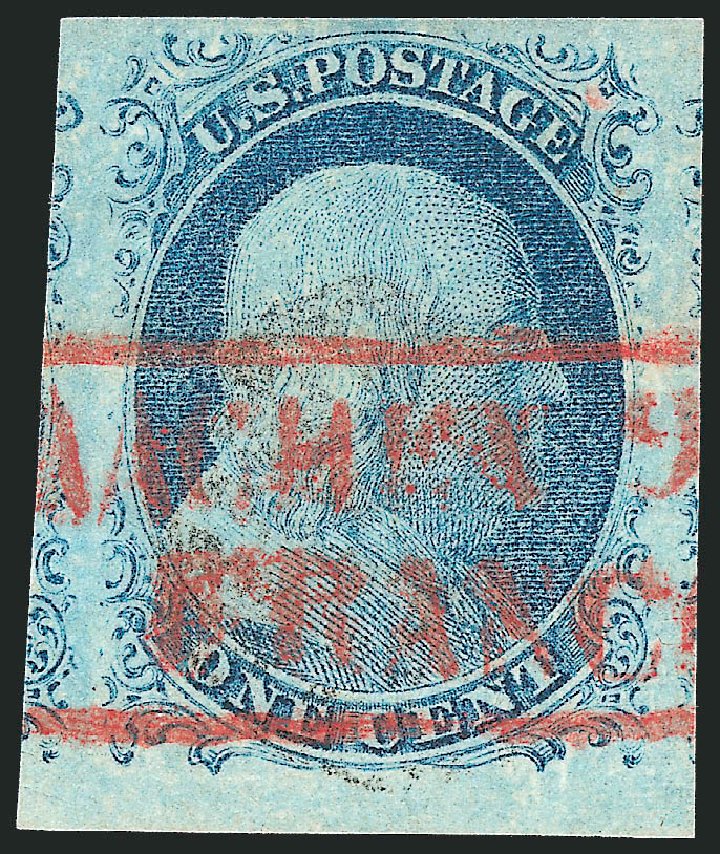 Costs of US Stamp Scott Cat. # 9: 1c 1852 Franklin. Robert Siegel Auction Galleries, Dec 2011, Sale 1017, Lot 96