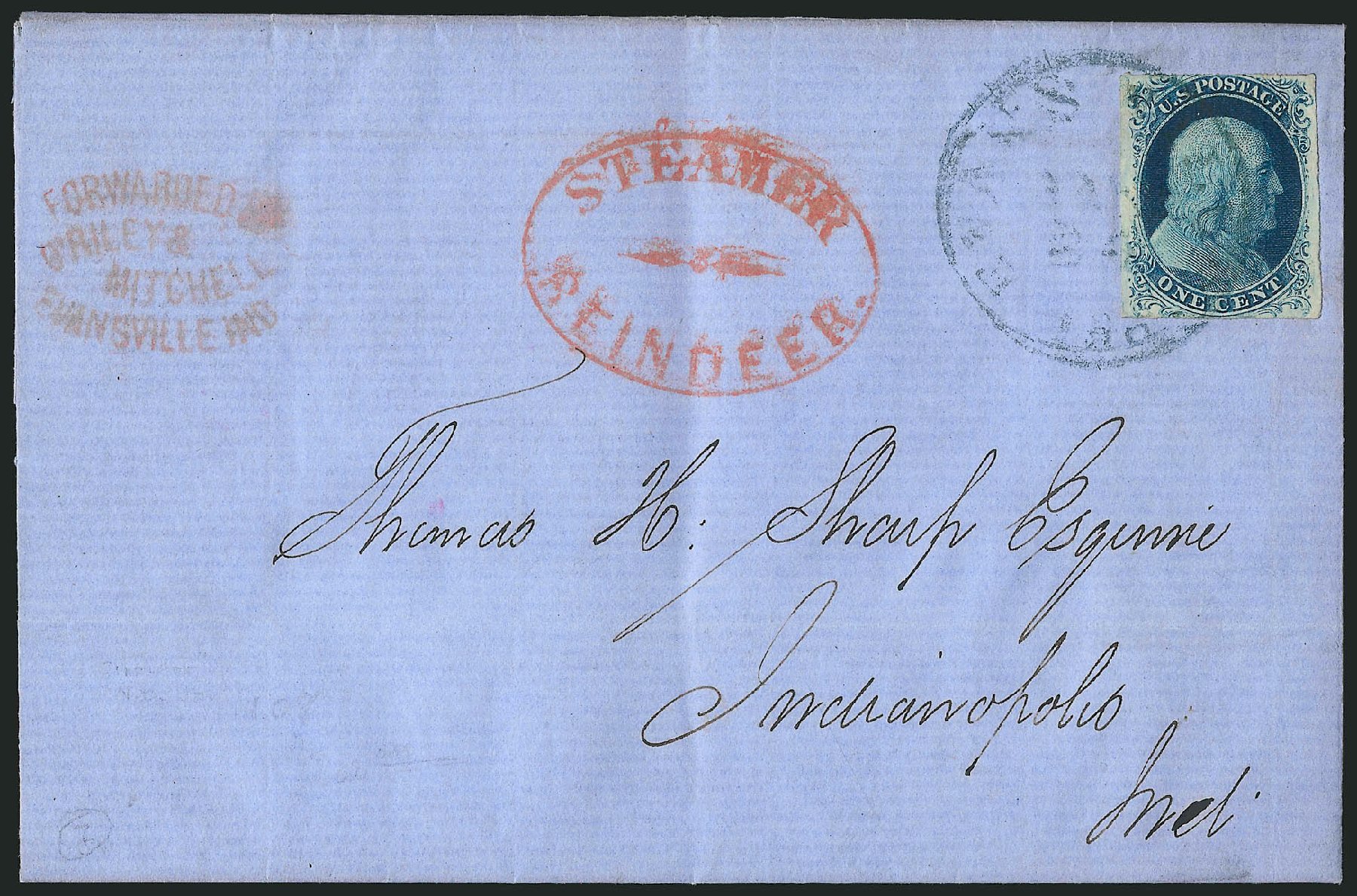 Prices of US Stamps Scott Catalog # 9: 1852 1c Franklin. Robert Siegel Auction Galleries, Jun 2015, Sale 1105, Lot 2526