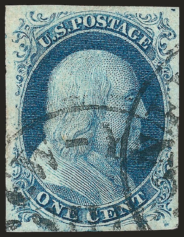 Cost of US Stamps Scott 9 - 1c 1852 Franklin. Robert Siegel Auction Galleries, Oct 2008, Sale 963, Lot 106