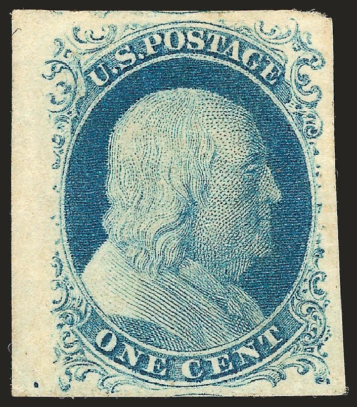 US Stamp Price Scott Catalog # 9 - 1c 1852 Franklin. Robert Siegel Auction Galleries, Jun 2009, Sale 975, Lot 1116