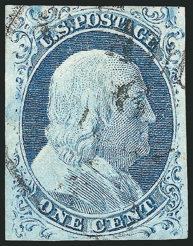 Price of US Stamp Scott Catalogue 9 - 1852 1c Franklin. Robert Siegel Auction Galleries, Sep 2010, Sale 994, Lot 766
