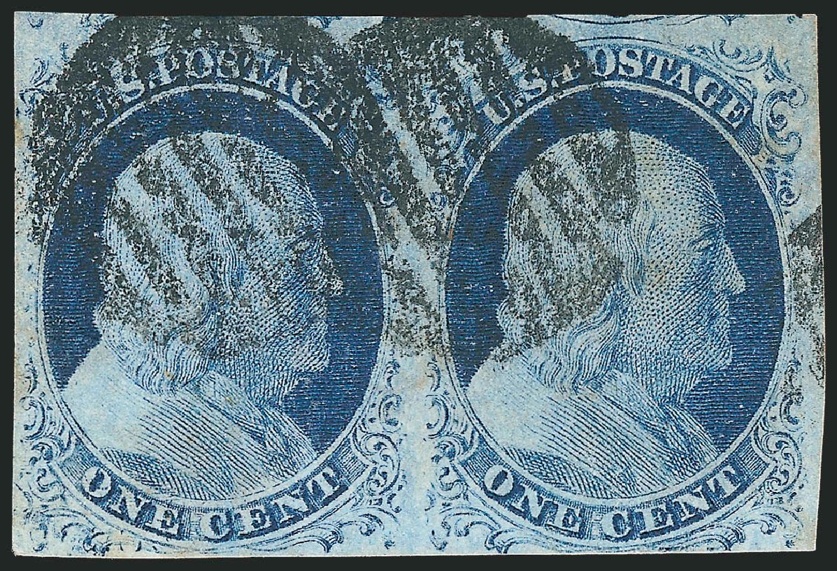 Values of US Stamps Scott Cat. # 9 - 1c 1852 Franklin. Robert Siegel Auction Galleries, Sep 2010, Sale 994, Lot 806