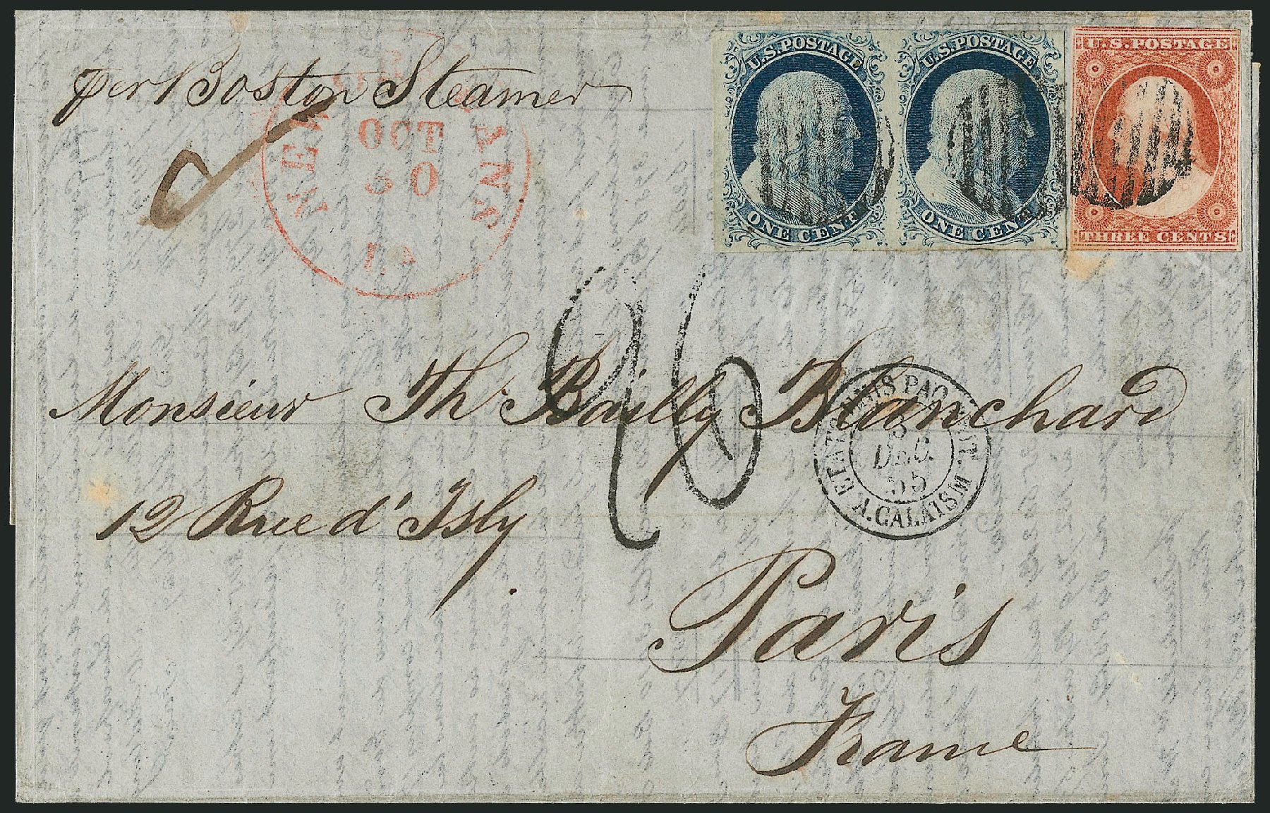 Cost of US Stamps Scott Catalogue # 9 - 1852 1c Franklin. Robert Siegel Auction Galleries, Sep 2010, Sale 994, Lot 816