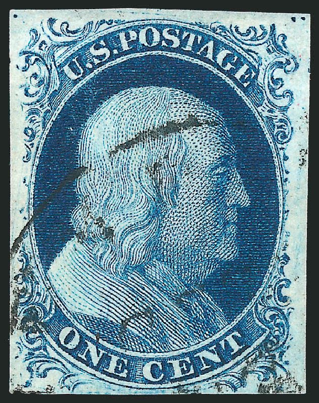 Price of US Stamps Scott # 9 - 1852 1c Franklin. Robert Siegel Auction Galleries, Sep 2010, Sale 994, Lot 836