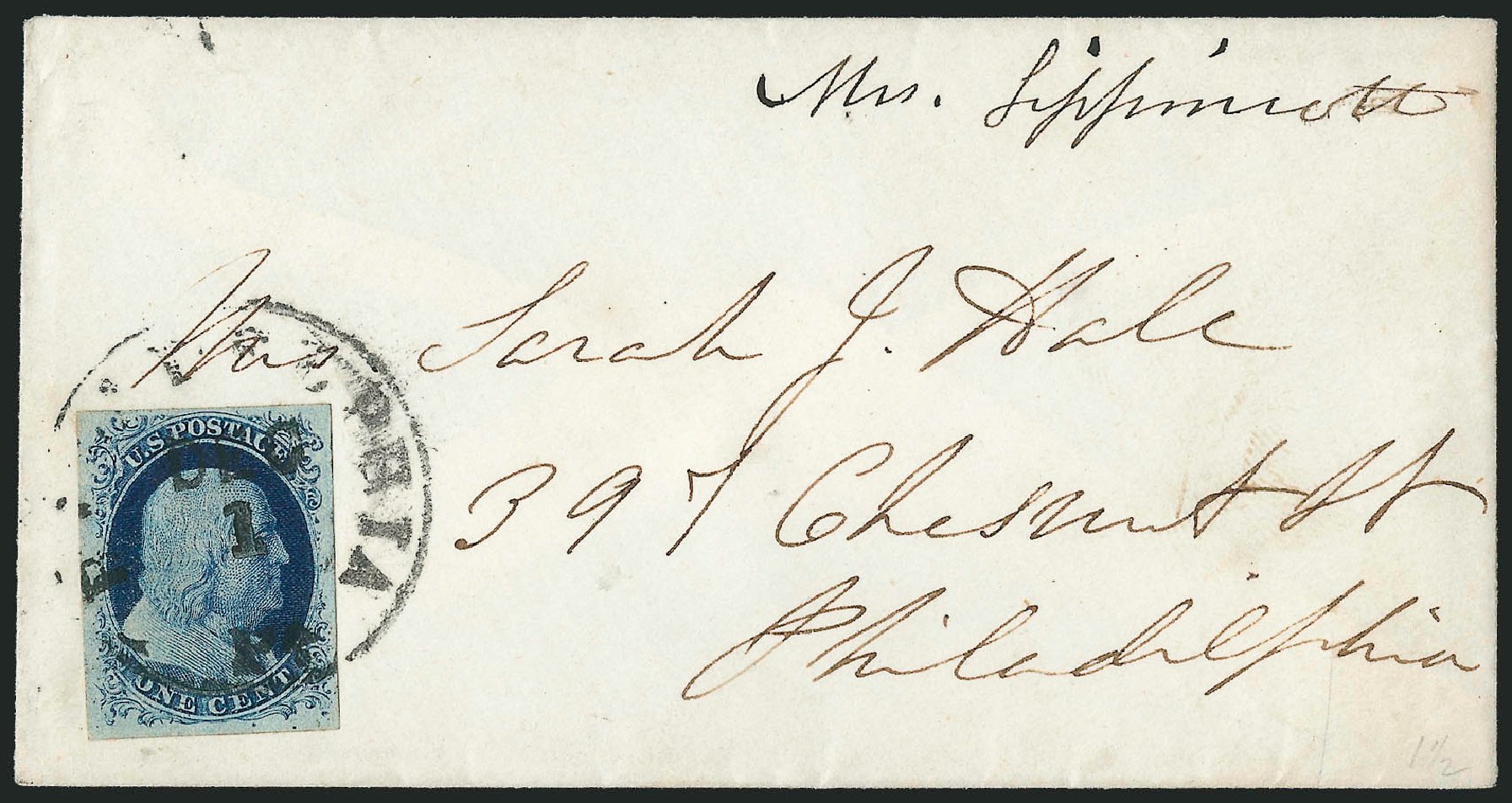Costs of US Stamp Scott # 9: 1c 1852 Franklin. Robert Siegel Auction Galleries, Dec 2010, Sale 998, Lot 106