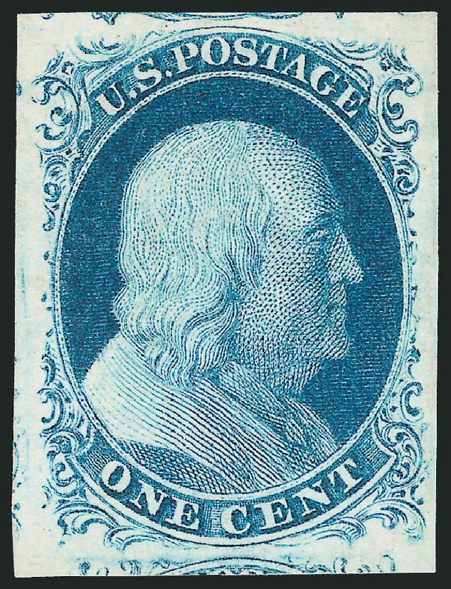 Price of US Stamp Scott Catalogue #9 - 1c 1852 Franklin. Robert Siegel Auction Galleries, Dec 2010, Sale 998, Lot 116