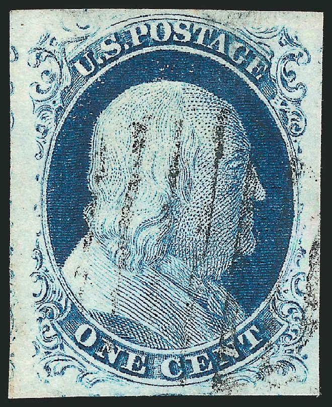 US Stamps Prices Scott Catalogue #9 - 1852 1c Franklin. Robert Siegel Auction Galleries, Dec 2010, Sale 998, Lot 126