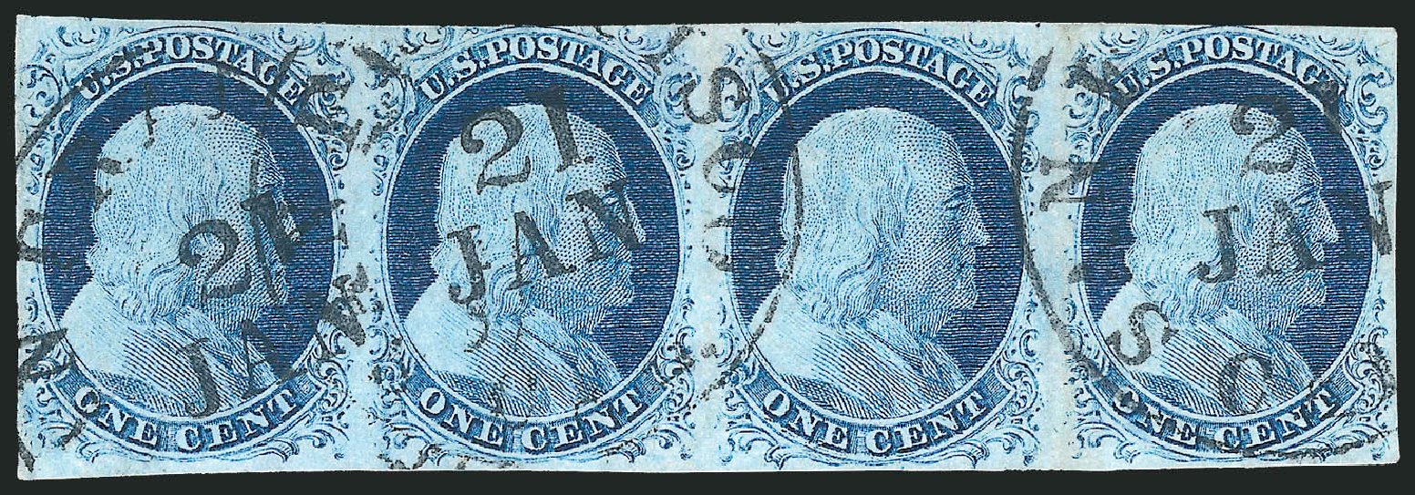 Costs of US Stamps Scott Catalogue # 9: 1c 1852 Franklin. Robert Siegel Auction Galleries, Dec 2010, Sale 998, Lot 226