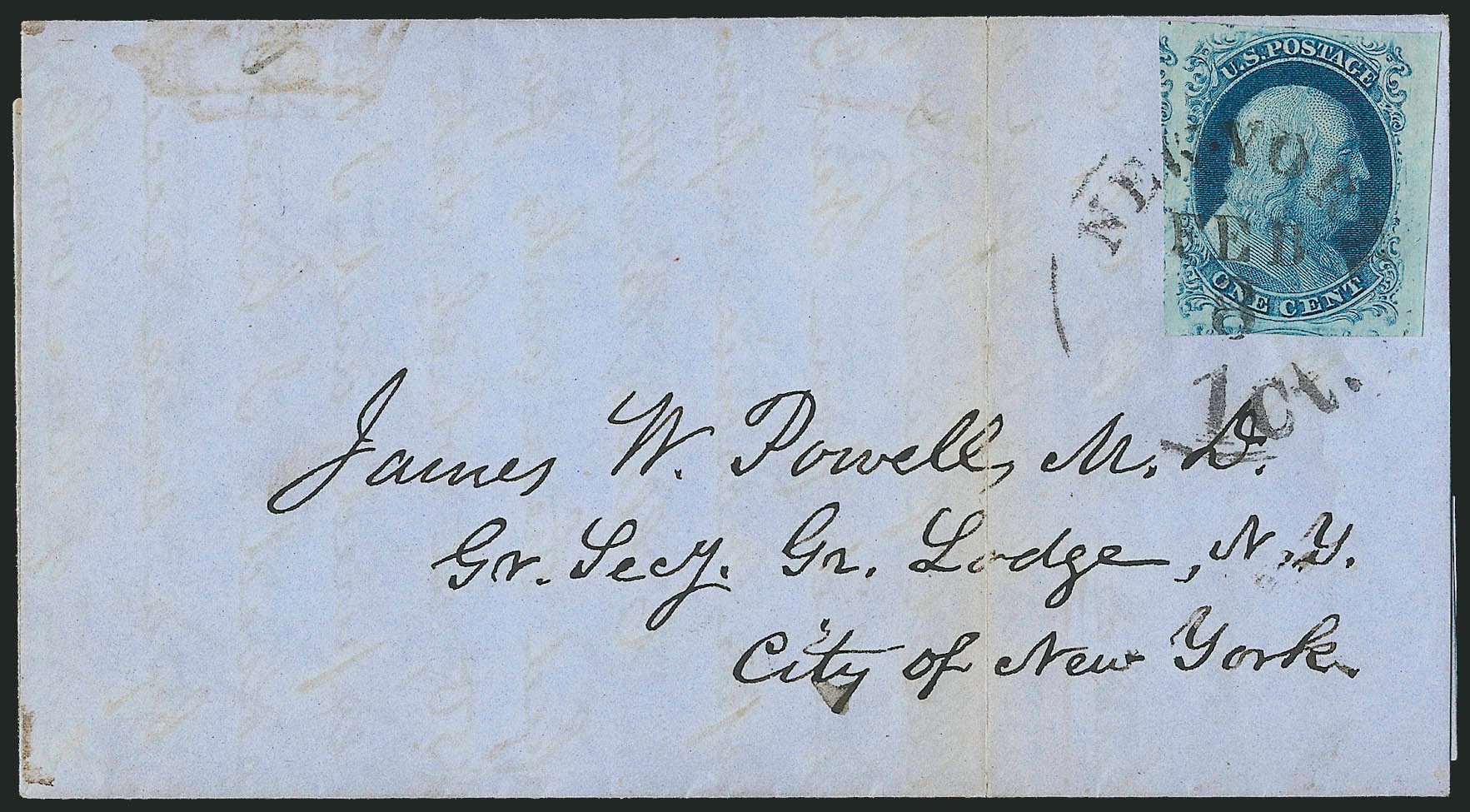 Price of US Stamps Scott #9: 1852 1c Franklin. Robert Siegel Auction Galleries, Dec 2010, Sale 998, Lot 266
