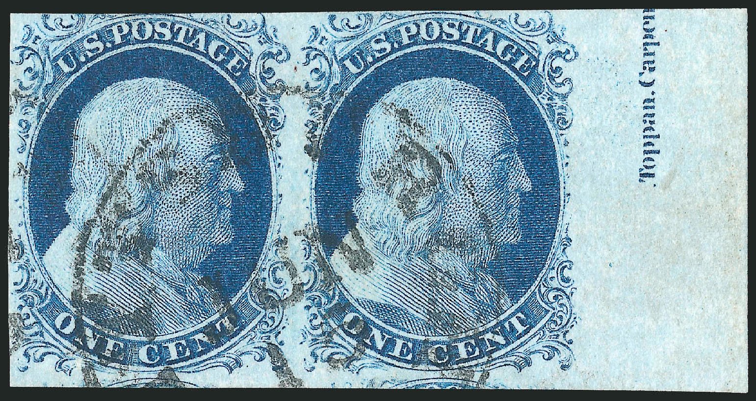 Costs of US Stamps Scott Catalog #9 - 1852 1c Franklin. Robert Siegel Auction Galleries, Dec 2010, Sale 998, Lot 86