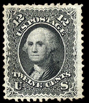 Cost of US Stamps Scott Catalogue 90: 12c 1868 Washington Grill. Cherrystone Auctions, Nov 2009, Sale 200911, Lot 3048