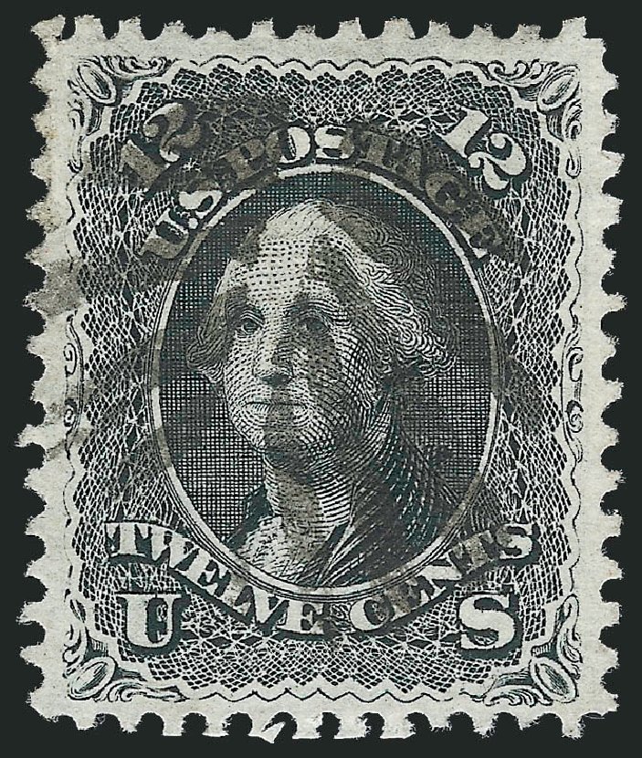 Cost of US Stamps Scott Cat. 90: 1868 12c Washington Grill. Robert Siegel Auction Galleries, Nov 2013, Sale 1061, Lot 3499
