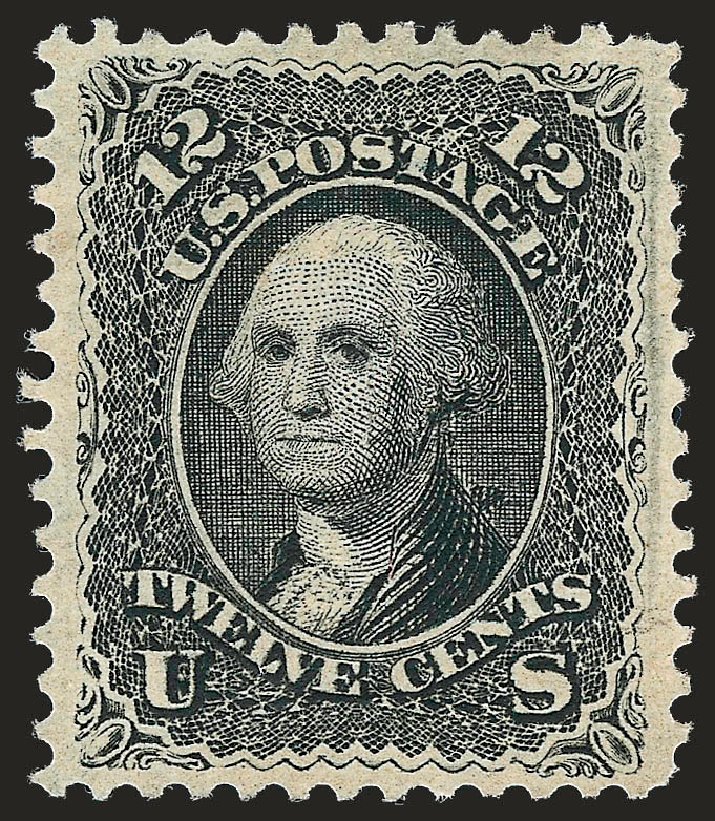 Costs of US Stamp Scott Catalog #90 - 12c 1868 Washington Grill. Robert Siegel Auction Galleries, Oct 2008, Sale 963, Lot 589