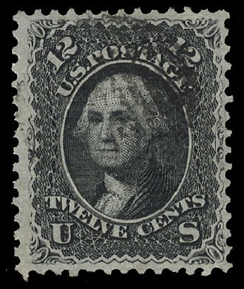 Prices of US Stamp Scott # 90 - 1868 12c Washington Grill. Cherrystone Auctions, Oct 2012, Sale 201210, Lot 70