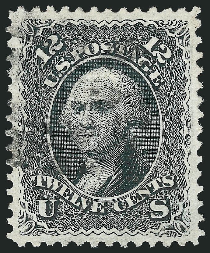 Value of US Stamp Scott #90: 1868 12c Washington Grill. Robert Siegel Auction Galleries, Oct 2012, Sale 1032, Lot 3160