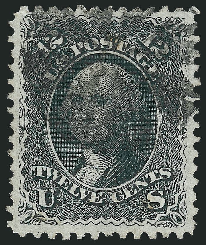 Costs of US Stamps Scott Catalogue #90: 12c 1868 Washington Grill. Robert Siegel Auction Galleries, Oct 2010, Sale 997, Lot 5390