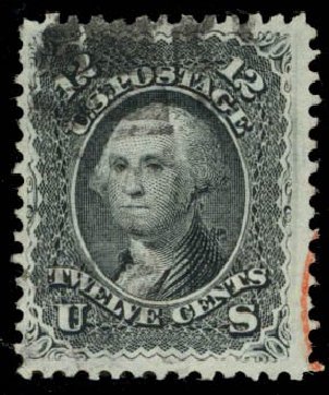 Cost of US Stamp Scott Cat. #90: 12c 1868 Washington Grill. Daniel Kelleher Auctions, Sep 2013, Sale 639, Lot 3201