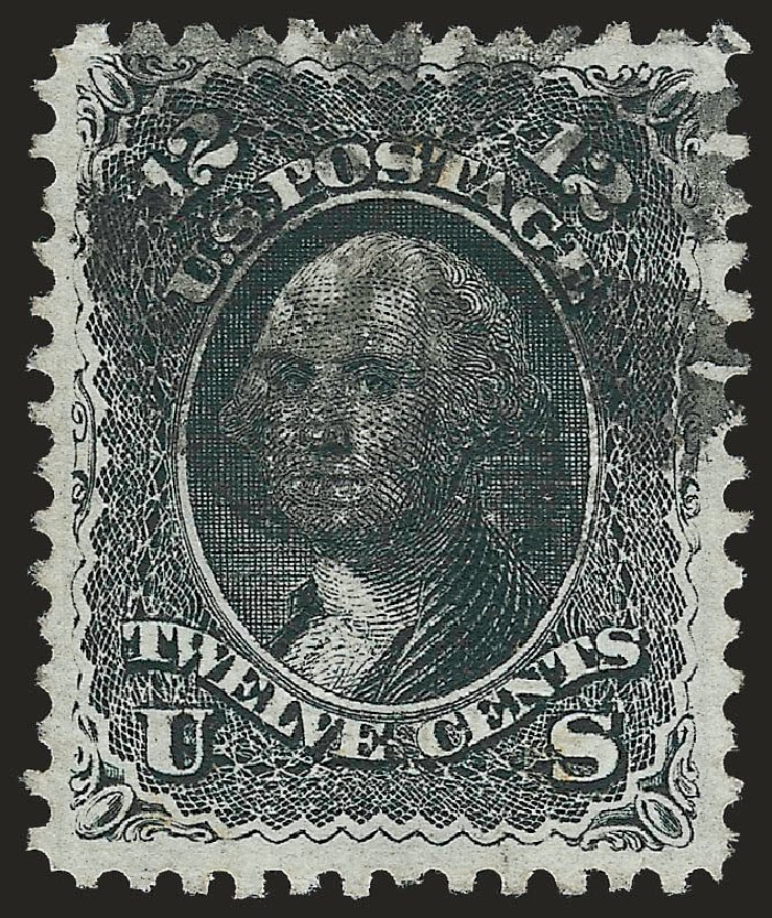 Cost of US Stamp Scott 90 - 1868 12c Washington Grill. Robert Siegel Auction Galleries, Jun 2009, Sale 975, Lot 1301