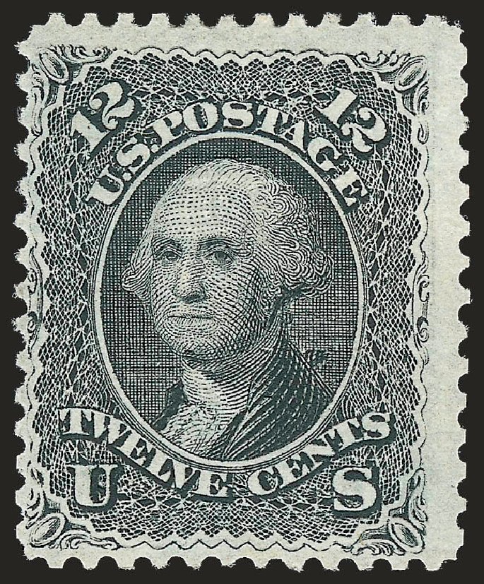 Prices of US Stamp Scott # 90 - 12c 1868 Washington Grill. Robert Siegel Auction Galleries, Dec 2009, Sale 982, Lot 5261