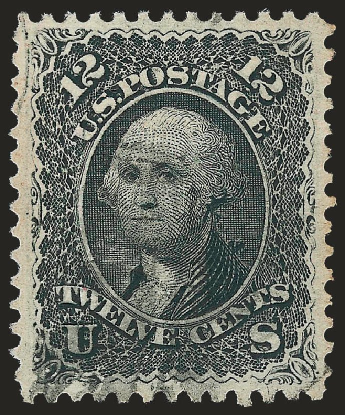 Values of US Stamps Scott Catalogue 90: 12c 1868 Washington Grill. Robert Siegel Auction Galleries, Dec 2009, Sale 982, Lot 5262