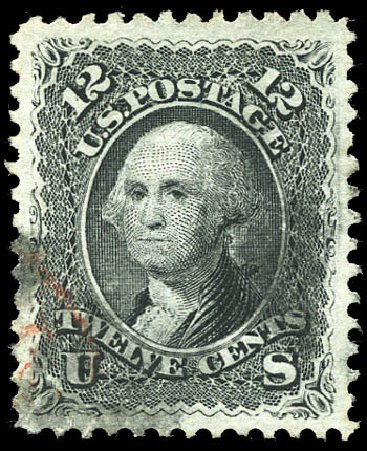 Costs of US Stamp Scott Catalogue # 90 - 12c 1868 Washington Grill. Matthew Bennett International, Sep 2011, Sale 338, Lot 1766