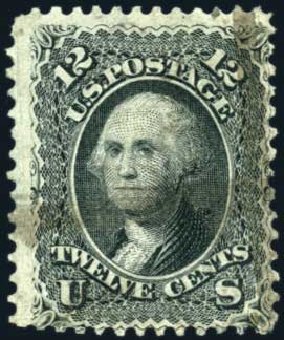 Prices of US Stamp Scott #90: 1868 12c Washington Grill. Harmer-Schau Auction Galleries, Oct 2009, Sale 83, Lot 346