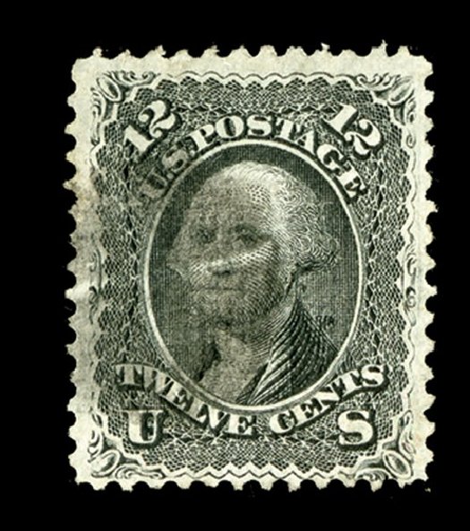 Cost of US Stamps Scott Catalogue # 90 - 12c 1868 Washington Grill. Spink Shreves Galleries, May 2014, Sale 148, Lot 126