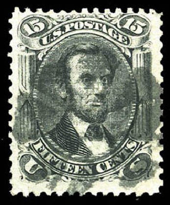 Costs of US Stamp Scott Catalog #91 - 15c 1868 Lincoln Grill. Matthew Bennett International, Mar 2011, Sale 337, Lot 2557