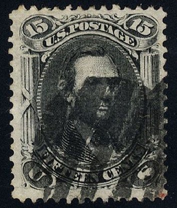 Prices of US Stamps Scott Catalogue 91: 15c 1868 Lincoln Grill. Cherrystone Auctions, Jan 2008, Sale 200801, Lot 1091