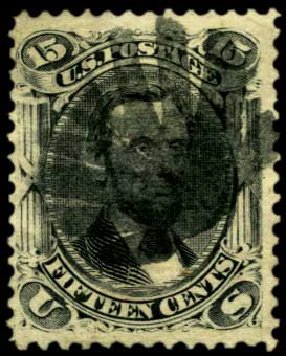 Prices of US Stamp Scott Cat. 91: 1868 15c Lincoln Grill. Harmer-Schau Auction Galleries, Feb 2012, Sale 92, Lot 901