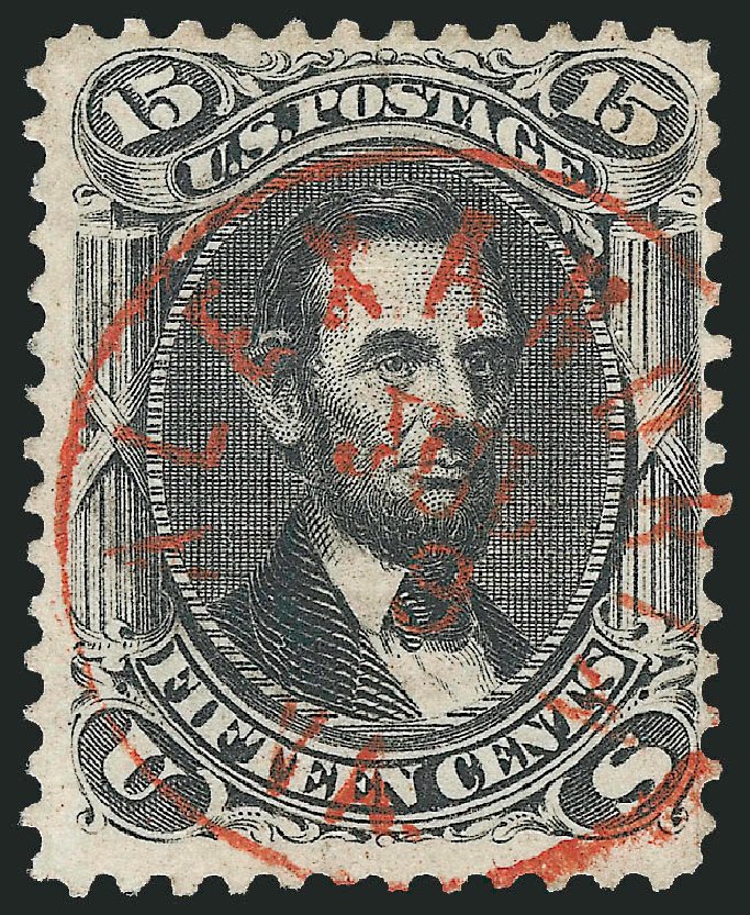 Cost of US Stamp Scott Cat. #91 - 15c 1868 Lincoln Grill. Robert Siegel Auction Galleries, Oct 2010, Sale 995, Lot 2044
