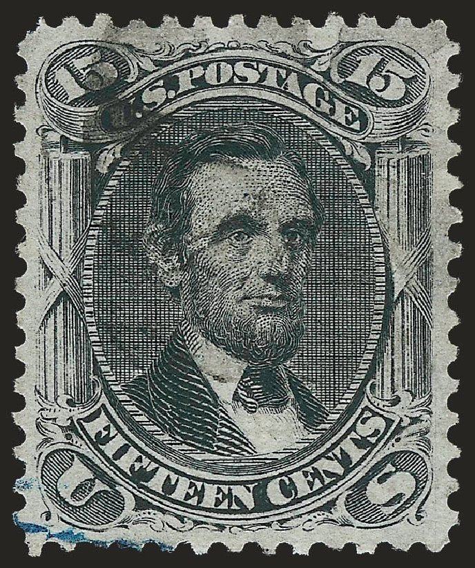 US Stamps Prices Scott Catalogue 91 - 15c 1868 Lincoln Grill. Robert Siegel Auction Galleries, Apr 2010, Sale 984, Lot 345