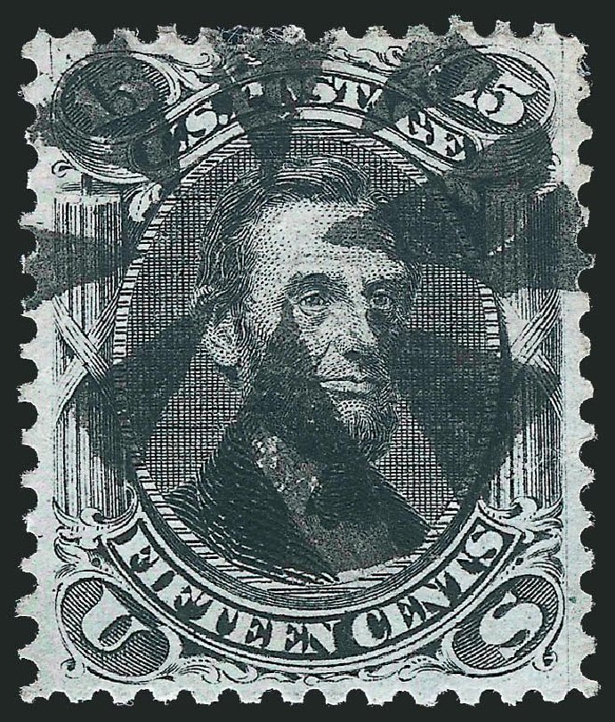 Costs of US Stamp Scott Cat. #91: 15c 1868 Lincoln Grill. Robert Siegel Auction Galleries, Mar 2013, Sale 1040, Lot 1332