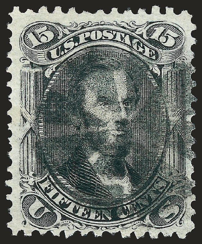Price of US Stamp Scott #91: 15c 1868 Lincoln Grill. Robert Siegel Auction Galleries, Oct 2008, Sale 963, Lot 592