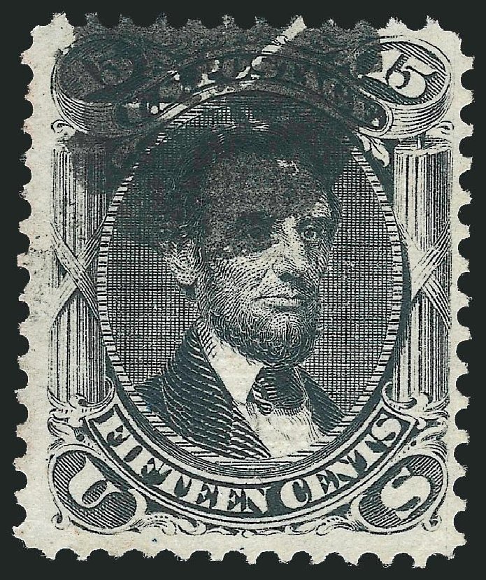 Price of US Stamp Scott Cat. # 91: 1868 15c Lincoln Grill. Robert Siegel Auction Galleries, Mar 2013, Sale 1040, Lot 1333